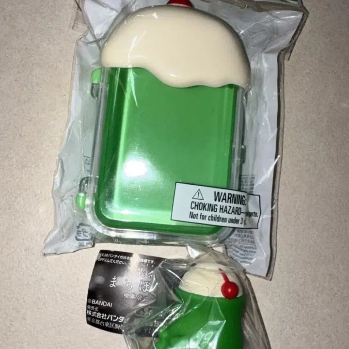 [BUNJANG] Daiso Japan Melon Soda Storage Case + Decoboco Sticker Memo Pad Set / 일본 다이소 메론소다 소품함 케이스 + 메론크림소다 조명 마치보케 가챠