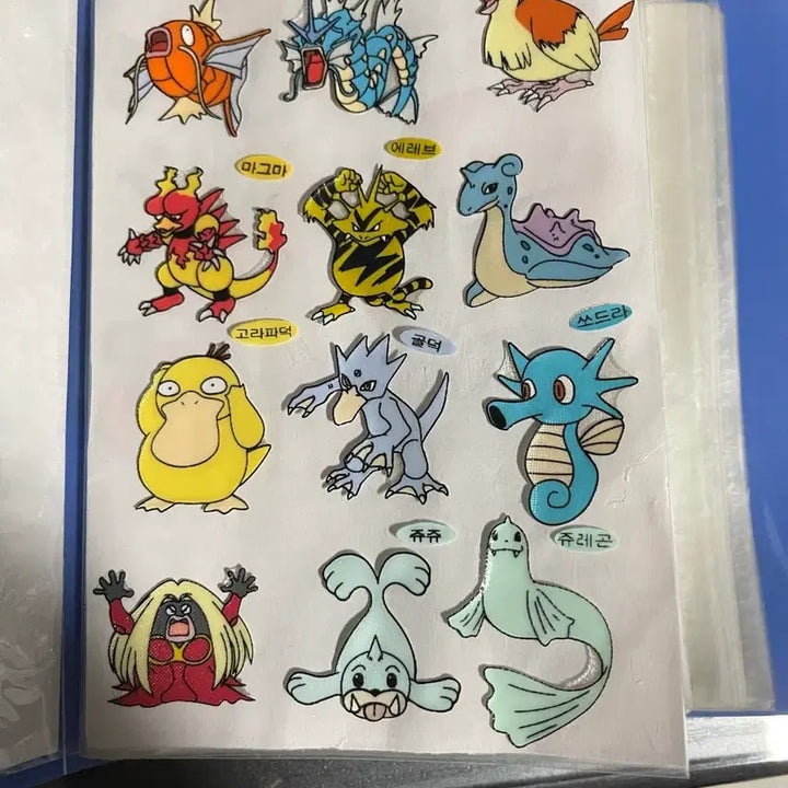 [SOLD OUT] 포켓몬 띠부씰 99년 구버전 뗀씰 모음