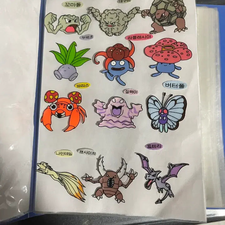 [SOLD OUT] 포켓몬 띠부씰 99년 구버전 뗀씰 모음