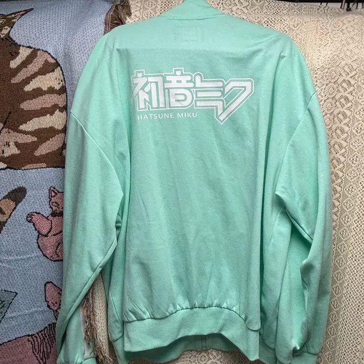 [BUNJANG] SPAO Hatsune Miku Collaboration Mint Jersey XXL / (급처) 스파오 미쿠 콜라보 민트 져지 xxl