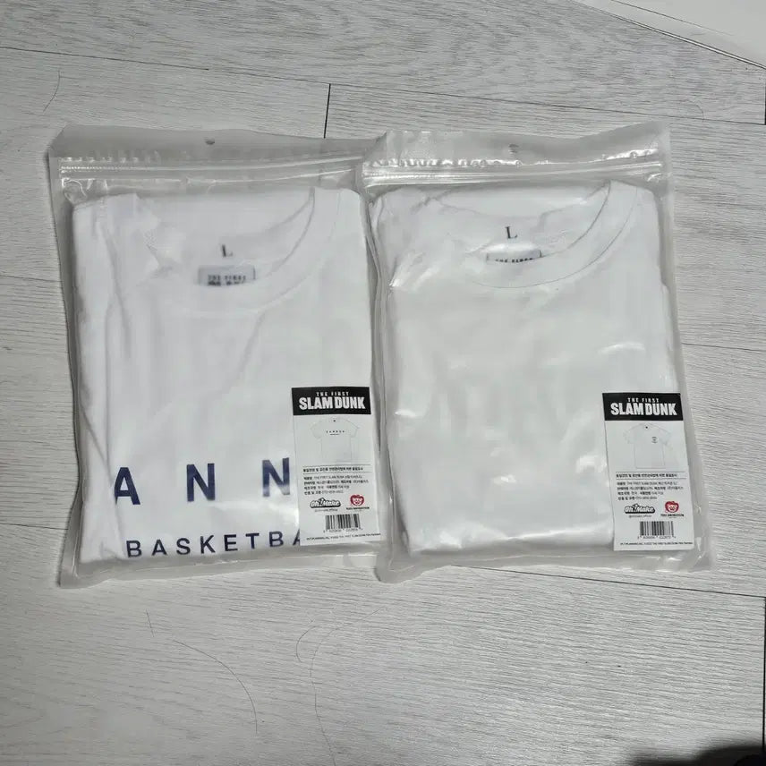 [BUNJANG] The First Slam Dunk T-Shirt Bundle Set (Sannoh, Shohoku) / 더 퍼스트 슬램덩크 반팔티 L 산왕 북산 일괄