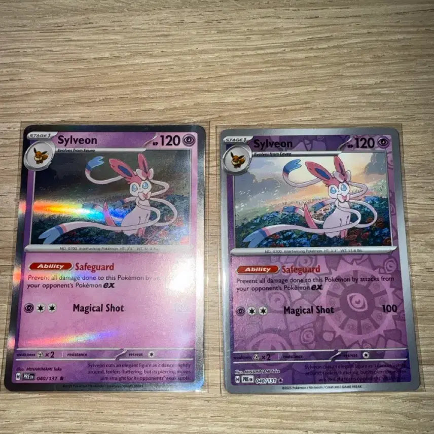[BUNJANG] Pokemon TCG Sylveon North American Holo Card Set (2 Cards) / 포켓몬 카드 님피아 북미 홀로카드 2장
