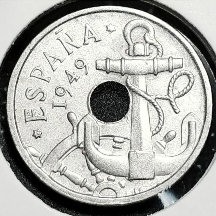 [BUNJANG] Spain 1949 50 Centimos Unused Coin / 에스파냐 미사용 1949년 50센티모스.외국주화 주화 화폐 동전