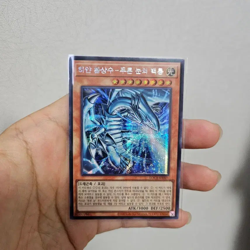 [BUNJANG] Blue-Eyes White Dragon (Yugioh) Card / 하얀 환상수 푸른눈의백룡 시크 locr-kr001