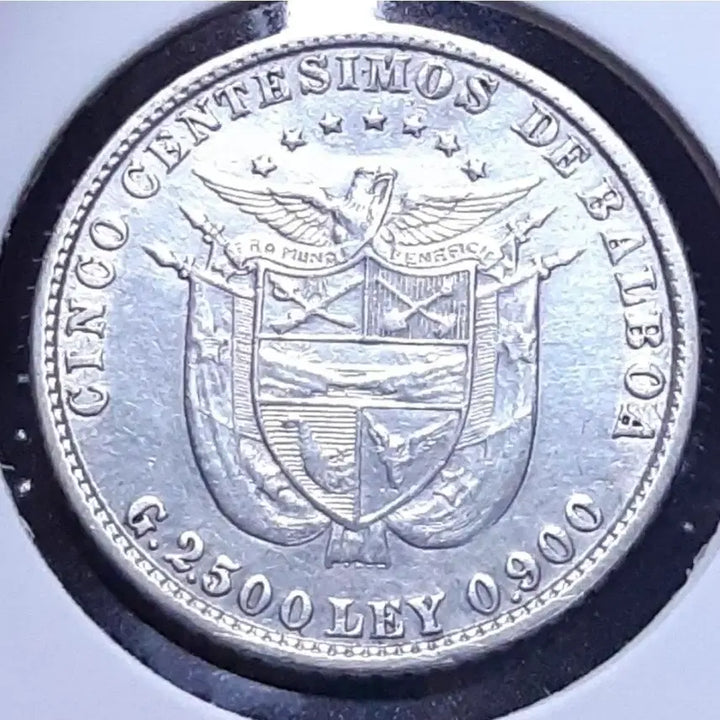 [BUNJANG] Panama 1904 5 Centesimos Silver Coin - Uncirculated / [은화] 파나마 미사용- 1904년 5센테시모스.외국주화 주화 화폐 동전