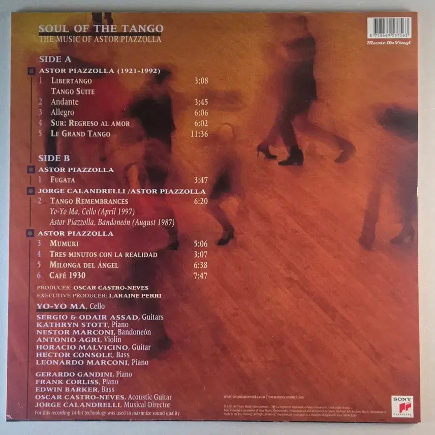 [BUNJANG] Yo-Yo Ma Soul of the Tango: The Music of Astor Piazzolla 180g Vinyl LP / 요요 마 - 탱고의 영혼: 피아졸라 명작선 LP (180g)