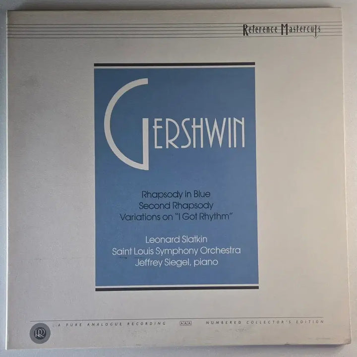 [BUNJANG] Leonard Slatkin Gershwin Rhapsody in Blue Reference Recordings Numbered Collector&