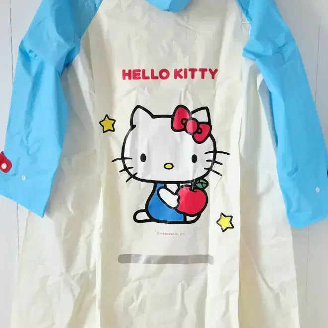 [BUNJANG] Hello Kitty Raincoat and Pouch Set / 헬로키티 우비+보관 파우치 세트 새상품