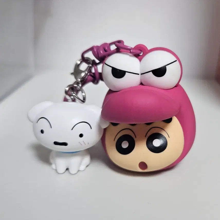 [BUNJANG] Crayon Shin-chan &amp; Shiro (White Dog) Keychain Set / 키링세트) 짱구 + 흰둥이 / 일괄 팝니다