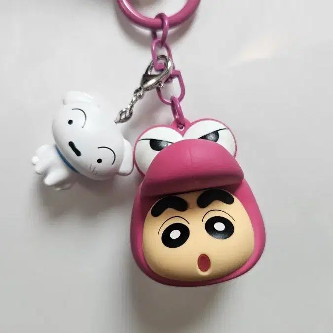 [BUNJANG] Crayon Shin-chan &amp; Shiro (White Dog) Keychain Set / 키링세트) 짱구 + 흰둥이 / 일괄 팝니다