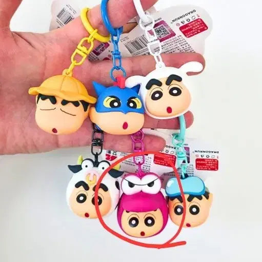 [BUNJANG] Crayon Shin-chan &amp; Shiro (White Dog) Keychain Set / 새제품) 짱구 + 흰둥이 / 2개 팝니다