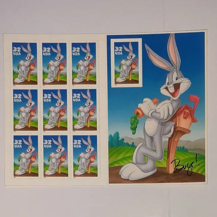 [BUNJANG] Bugs Bunny &amp; Daffy Duck US Postage Stamps (1997, 1999) / 1997년과 1999년 미국에서 발행된 벅스버니, 대피덕 우표 팝니다