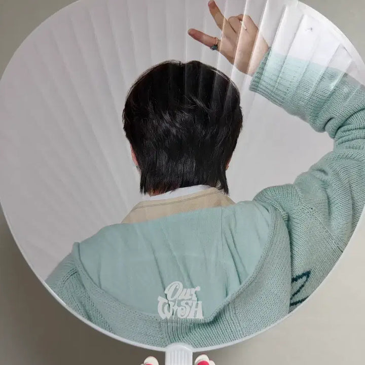 [BUNJANG] NCT WISH Sakuya Our WISH Japan Tour Uchiwa + Holder Bundle / 엔시티위시 (우치와 + 팡이 홀더)사쿠야 아워위시 일본투어