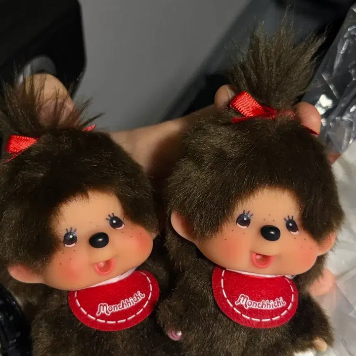 [BUNJANG] Monchhichi Big Head Girl Keychain / (정품, 새제품)몬치치 빅헤드 걸