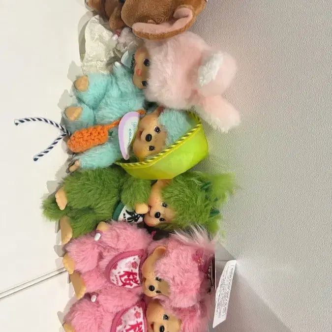 [BUNJANG] Monchhichi Big Head Girl Keychain / (정품, 새제품)몬치치 빅헤드 걸
