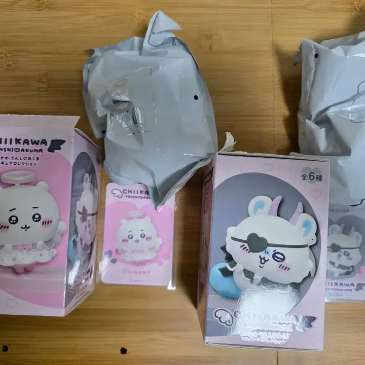 [BUNJANG] Magical Chiikawa Angel &amp; Devil Figure Set (Chiikawa &amp; Hachiemon) with Pop-up Store Exclusive Bonus / [최종가/추가인하X] 매지컬 치이카와 천사&amp;악마 피규어(치이카와&amp;모몽가), 팝업 특전 세트