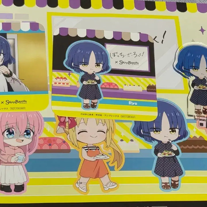 [BUNJANG] Bocchi the Rock! Sweets Paradise Yamada Ryo Acrylic Stand &amp; Coaster Set / 봇치더 록! 스윗츠 파라다이스 아크릴 스탠드 야마다 료