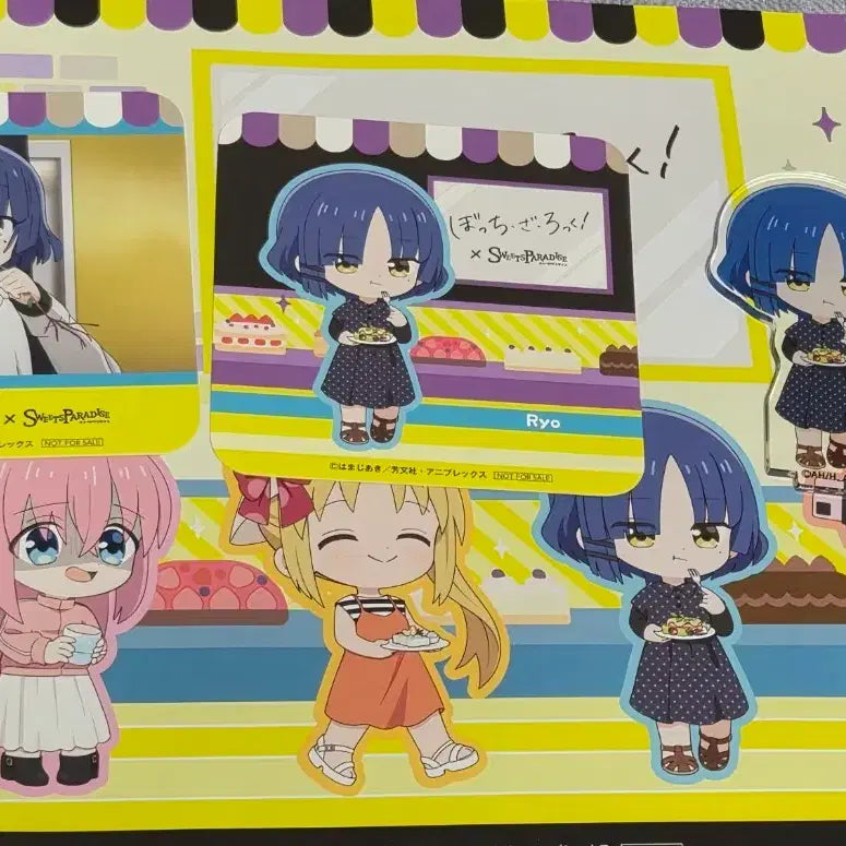 [BUNJANG] Bocchi the Rock! Sweets Paradise Yamada Ryo Acrylic Stand &amp; Coaster Set / 봇치더 록! 스윗츠 파라다이스 아크릴 스탠드 야마다 료