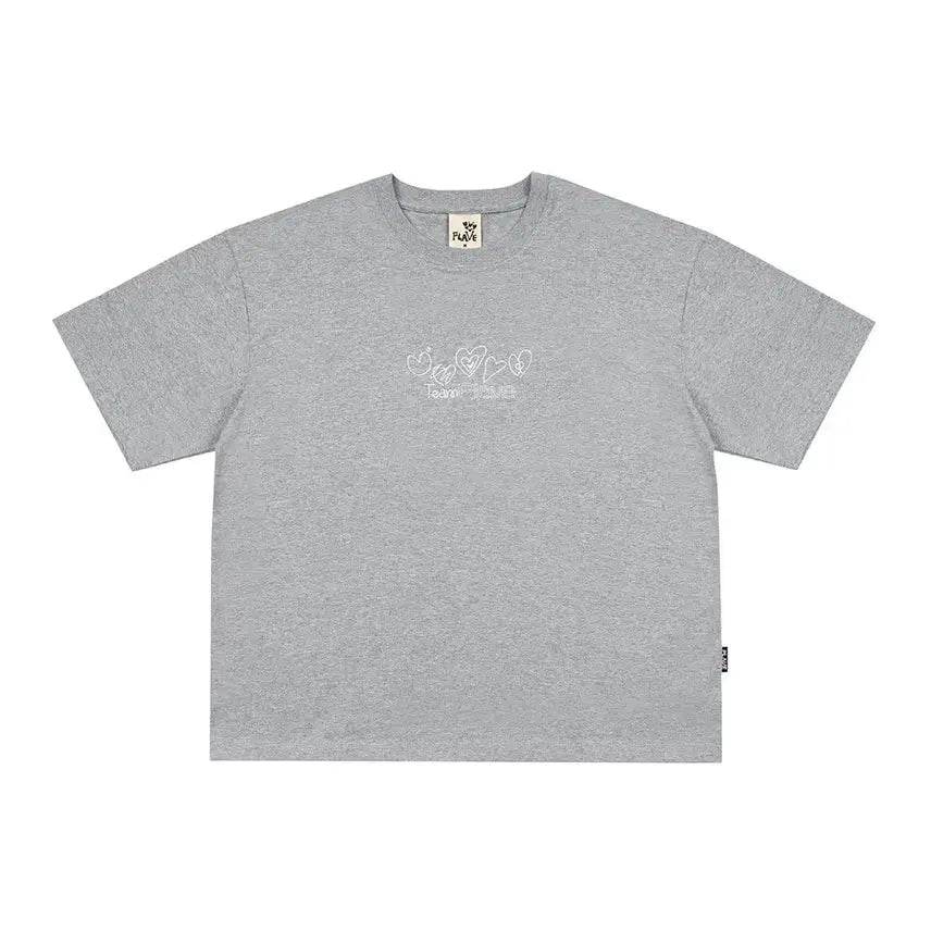[BUNJANG] PLAVE Heart Short Sleeve T-Shirt L Size / 플레이브 하트 반팔티 L 사이즈 원가 이하 양도