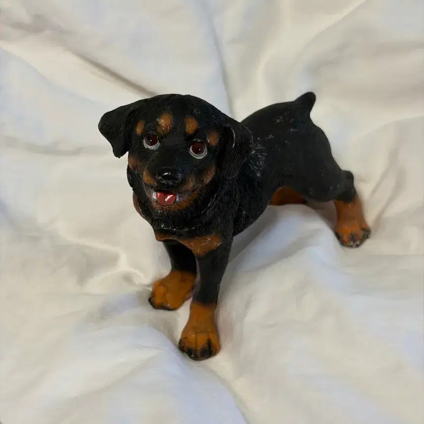 [BUNJANG] Rottweiler Dog Figurine / 로트와일러 강아지 피규어
