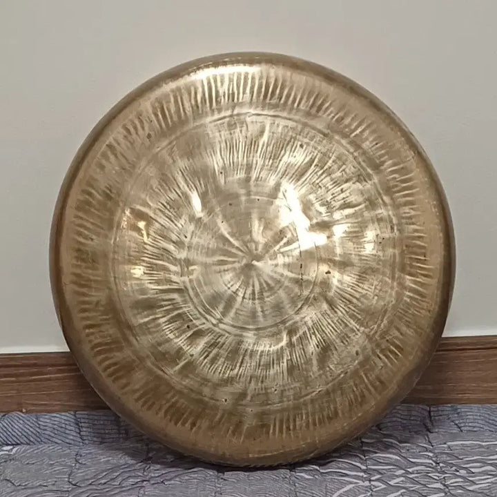 [BUNJANG] Bangjajing Celadon Metal Gong (Hand-Forged) - Lee Yong-gu&