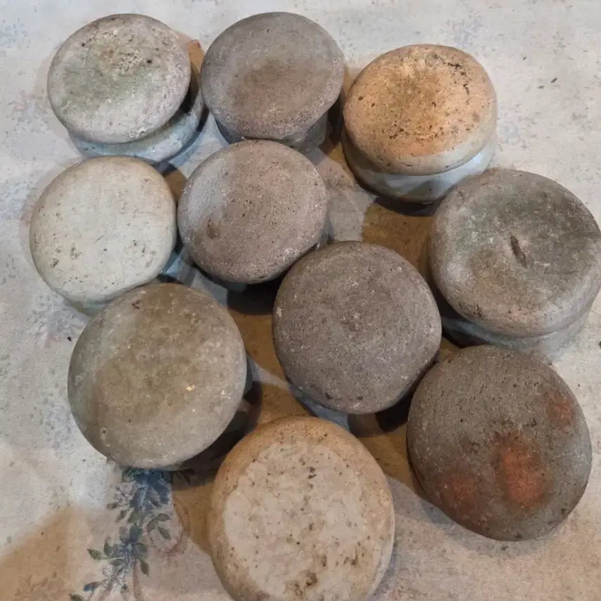 [BUNJANG] Vintage Ceramic Pot Hanger Set (10 pieces) / 오랜세월의 도자기 고드래 10점