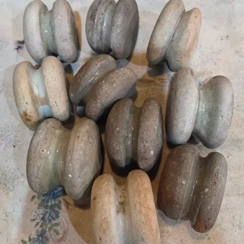 [BUNJANG] Vintage Ceramic Pot Hanger Set (10 pieces) / 오랜세월의 도자기 고드래 10점