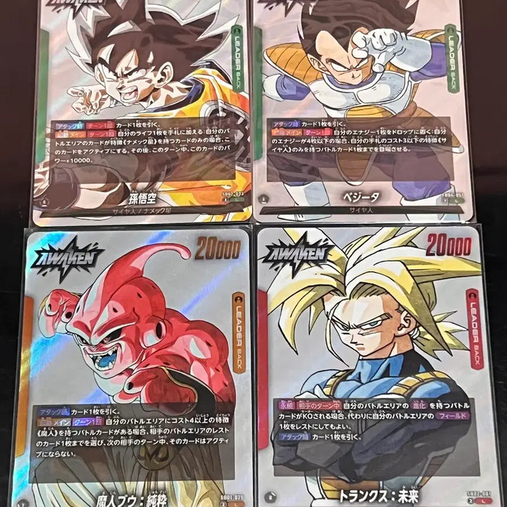 [BUNJANG] Dragon Ball Japanese Edition AWAKEN Leader (L) Cards Set (4 Types) / 드래곤볼 일본판 정품 AWAKEN 리더(L)카드 4종
