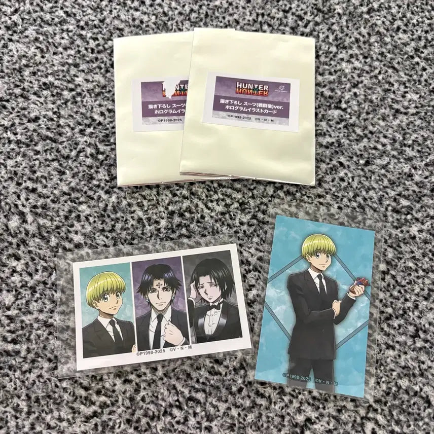 [BUNJANG] Hunter x Hunter Suit Photocard Set / 헌터x헌터 정장 포토카드 2종 일괄