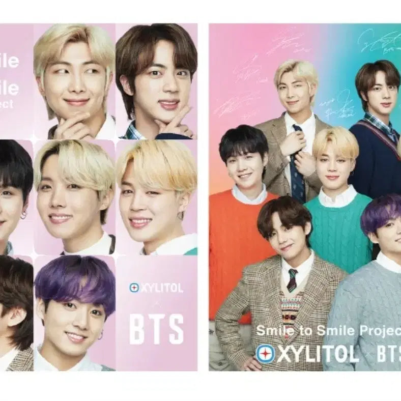 [BUNJANG] BTS X Xylitol Collaboration Poster 2 Types Set / 방탄 자일리톨 콜라보 포스터 2종 set