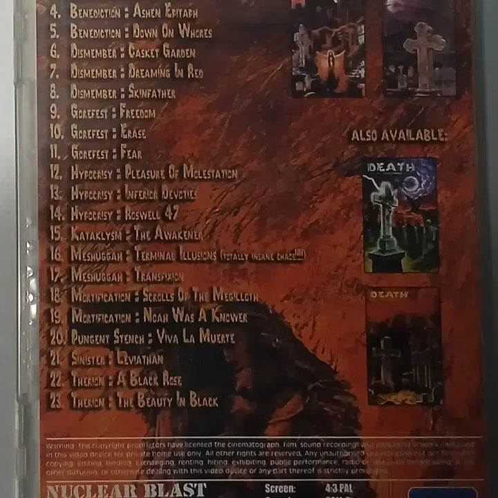 [BUNJANG] Death Metal Thrash Metal Collection DVD / 메탈 (영상) 데스. 스래쉬 메탈 DVD
