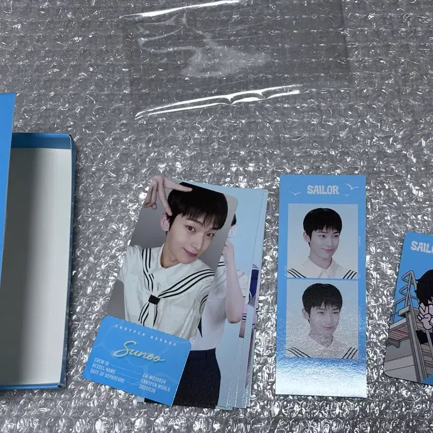 [BUNJANG] ENHYPEN Sunoo World Sailor Marine Boy Basic Full Set (Excluding SP Card) / 엔하이픈 월드 세일러 선우 풀셋 마린보이 베이직