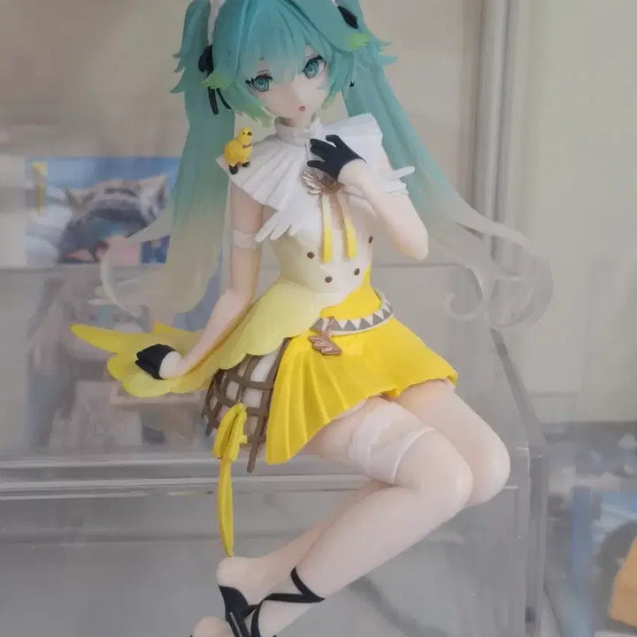 [BUNJANG] Hatsune Miku Canary Noodle Stopper Figure (Unsealed) / 개봉 하츠네 미쿠 카나리아 누들스토퍼