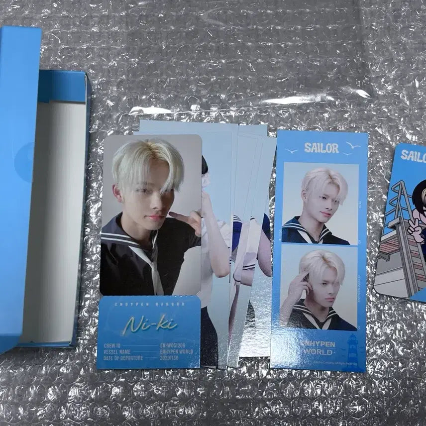 [BUNJANG] ENHYPEN NI-KI Marine Boy Basic Sailor Full Set (Excluding SP Card) / 엔하이픈 월드 니키 마린보이 베이직 세일러 풀셋