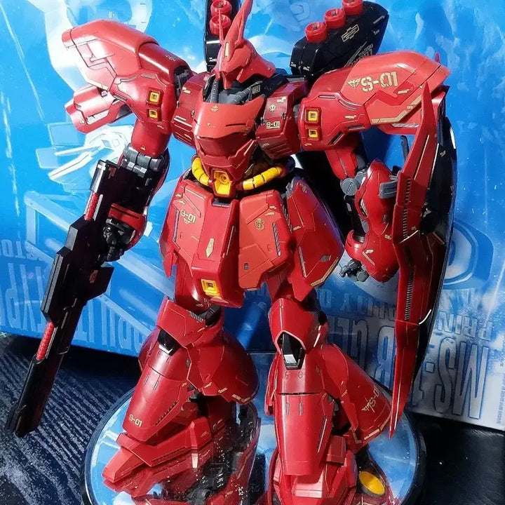 [BUNJANG] Bandai MG Sazabi Ver. Ka + Delphi Gold Metal Sticker Completed Model / 반다이 MG 사자비 버카 + 델피 골드메탈스티커 완성품 팝니다