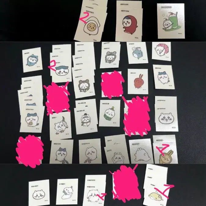 [BUNJANG] Cheeky Creatures Retro Sticker Ttiboo Seal Sticker Set / 먼작귀 띠부씰 레트로 스티커 치이카와