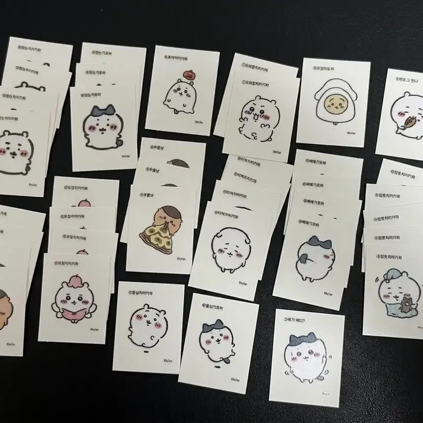 [BUNJANG] Cheeky Creatures Retro Sticker Ttiboo Seal Sticker Set / 먼작귀 띠부씰 레트로 스티커 치이카와