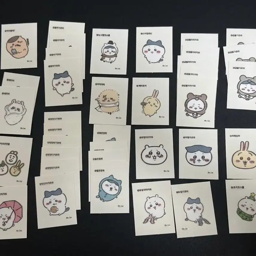 [BUNJANG] Cheeky Creatures Retro Sticker Ttiboo Seal Sticker Set / 먼작귀 띠부씰 레트로 스티커 치이카와