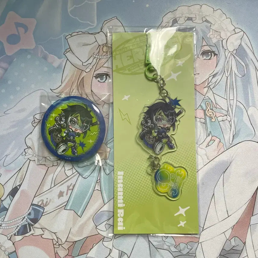 [BUNJANG] Inami Rai Half Anniversary Bundle Set Can Badge Acrylic Keyring / 일괄) 이나미 라이 반주년 캔뱃지 아크릴 키링