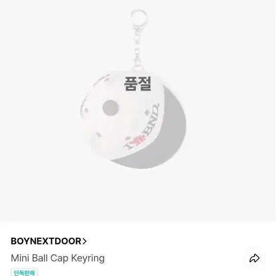 [BUNJANG] BOYNEXTDOOR Mini Ball Cap Keychain / 보이넥스트도어 미니 볼캡 키링