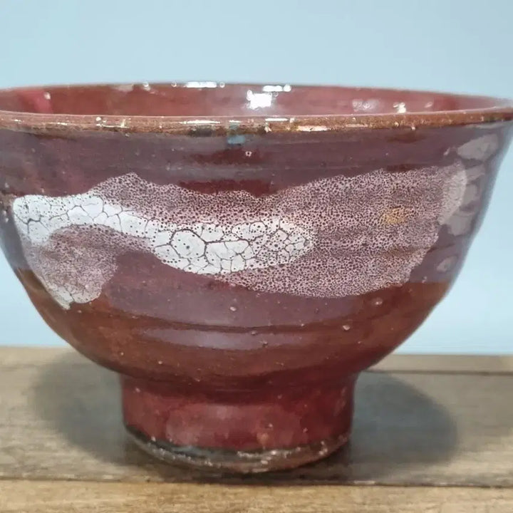 [BUNJANG] Antique Teabowl - Celadon Glaze with Speckle Pattern / 앤틱 다완 찻잔  진사유약 비점 패턴 찻그릇. 지름13.7 높이 8.5
