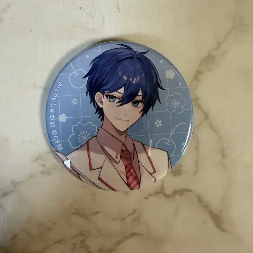 [BUNJANG] Vocaloid Project SEKAI Kaito Sakura Party Ver. Can Badge / 보컬로이드 프세카 카이토 캔뱃지 사쿠라 파티ver