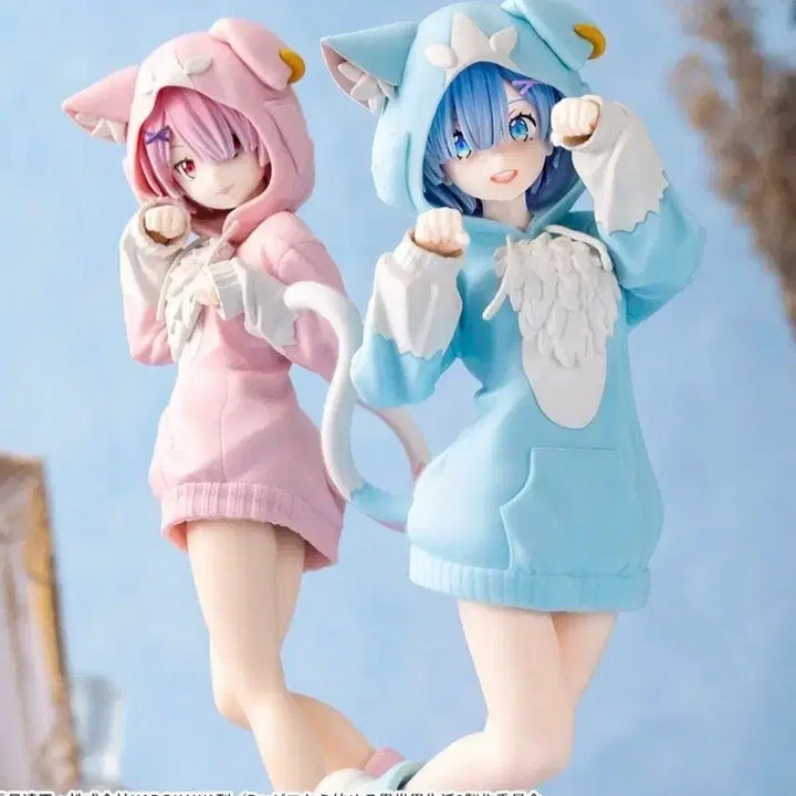 [BUNJANG] Sega EXTELLA Re:Zero Ram &amp; Rem "Mofumofu" Pack Figure Set (Sealed) / [미개봉]세가 스텔라 Re 제로 리제로 렘 람 모후모후 팩 피규어 세트