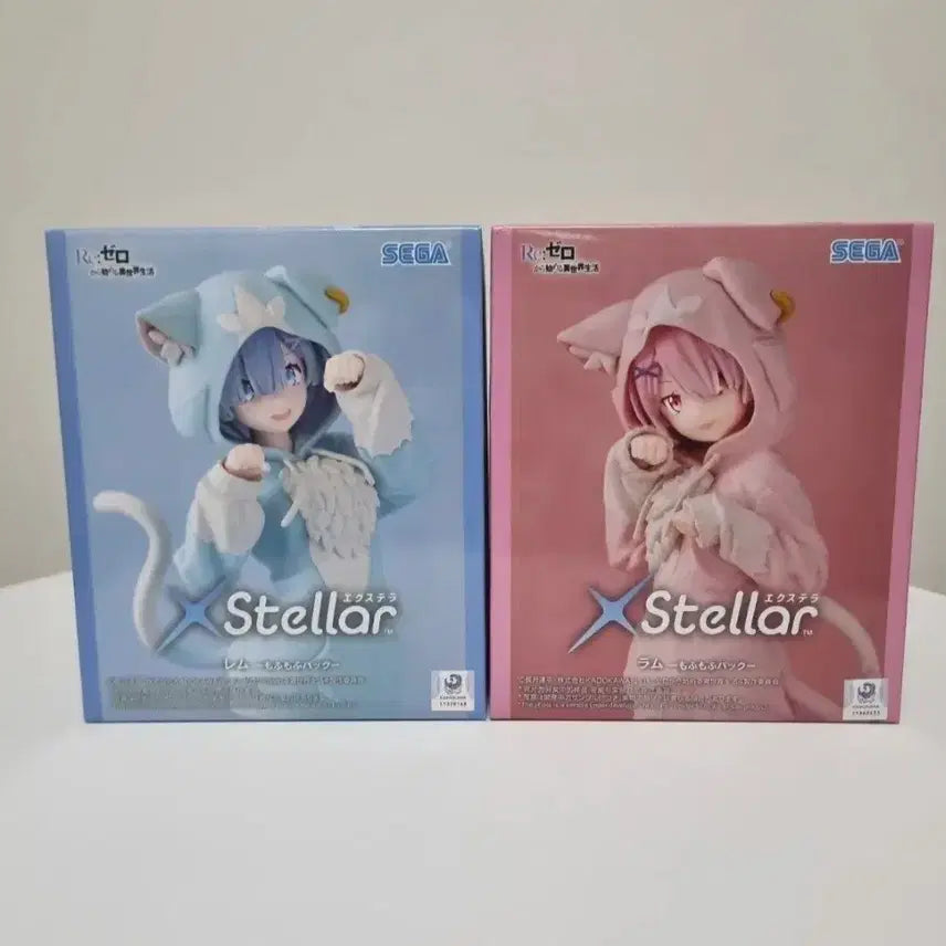 [BUNJANG] Sega EXTELLA Re:Zero Ram &amp; Rem "Mofumofu" Pack Figure Set (Sealed) / [미개봉]세가 스텔라 Re 제로 리제로 렘 람 모후모후 팩 피규어 세트