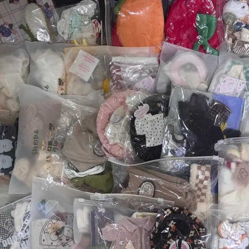 [BUNJANG] 10-20cm Plush Doll Clothes Bundle Set / 10~20cm 솜인형 옷 여러개 정리합니다