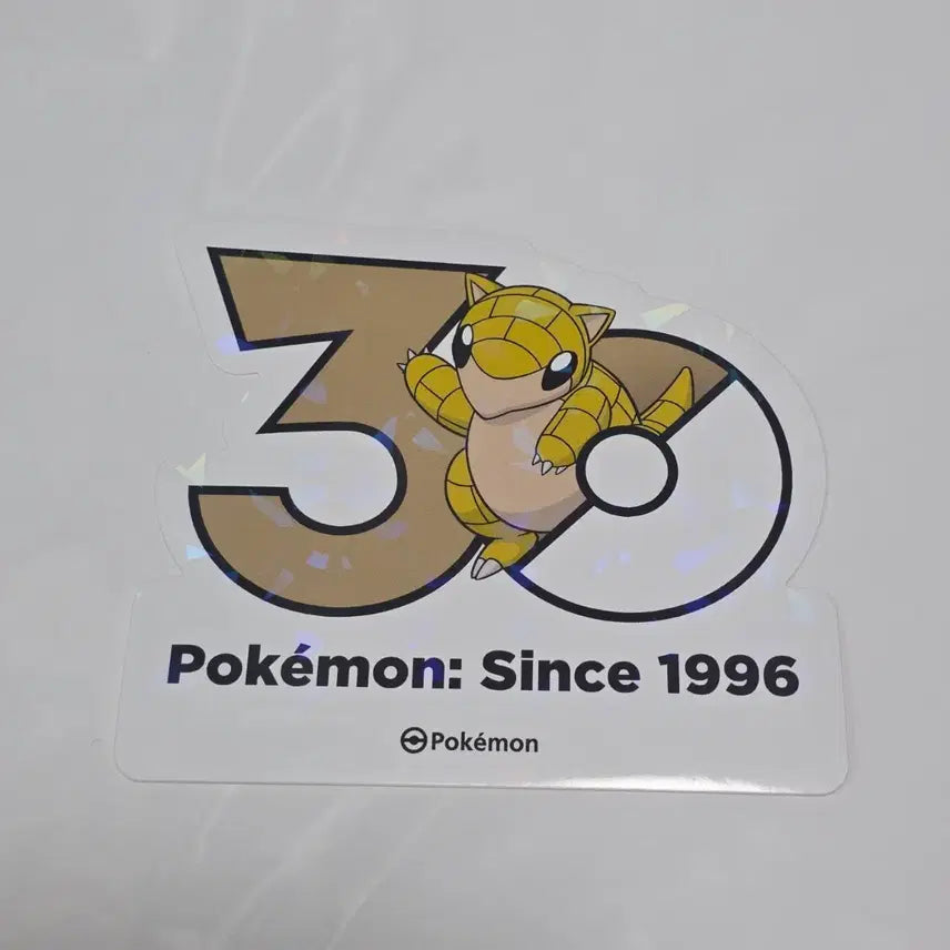 [BUNJANG] Pokemon 30th Anniversary Sandshrew Sticker / 포켓몬 30주년 스티커 모래두지