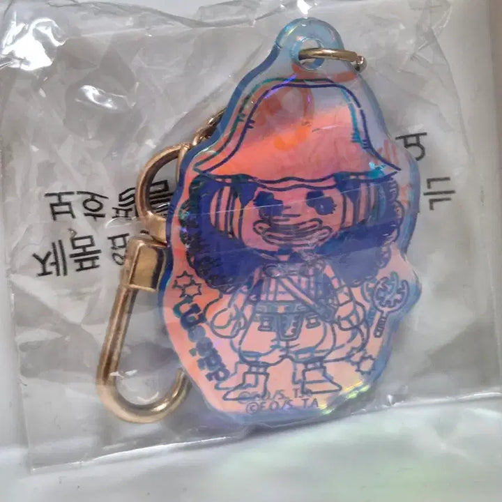 [BUNJANG] One Piece Chopper &amp; Brook Hologram Keychain Bundle Set / 원피스 키링 쵸파 브룩 홀로그램브룩 일괄