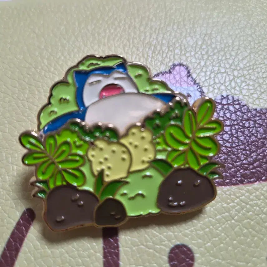 [BUNJANG] Pokemon Snorlax Badge / 포켓몬스터 잠만보 뱃지 이삭토스트