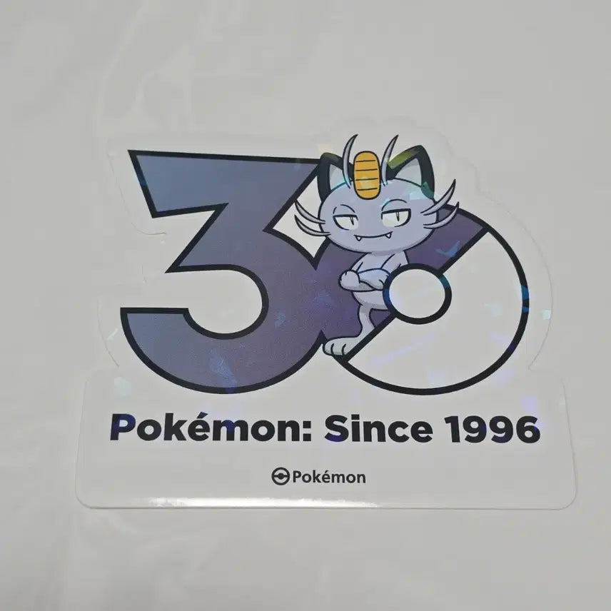 [BUNJANG] Pokemon 30th Anniversary Sticker Alolan Meowth / 포켓몬 30주년 스티커 알로라나옹