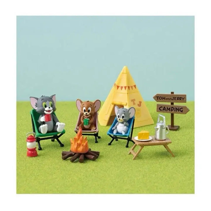 [BUNJANG] Tom and Jerry Camping Figure Set / 톰과제리 캠프피규어 톰, 제리